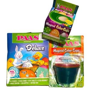 PAAS 3 Pack Easter Egg Decorating Kit Bundle Set NWT